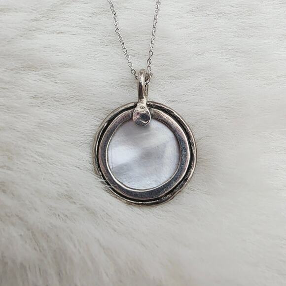 NEW Free Spirit Peyote Bird Silver Chain Necklace Lotus Flower Coin Pendant - Picture 7 of 8